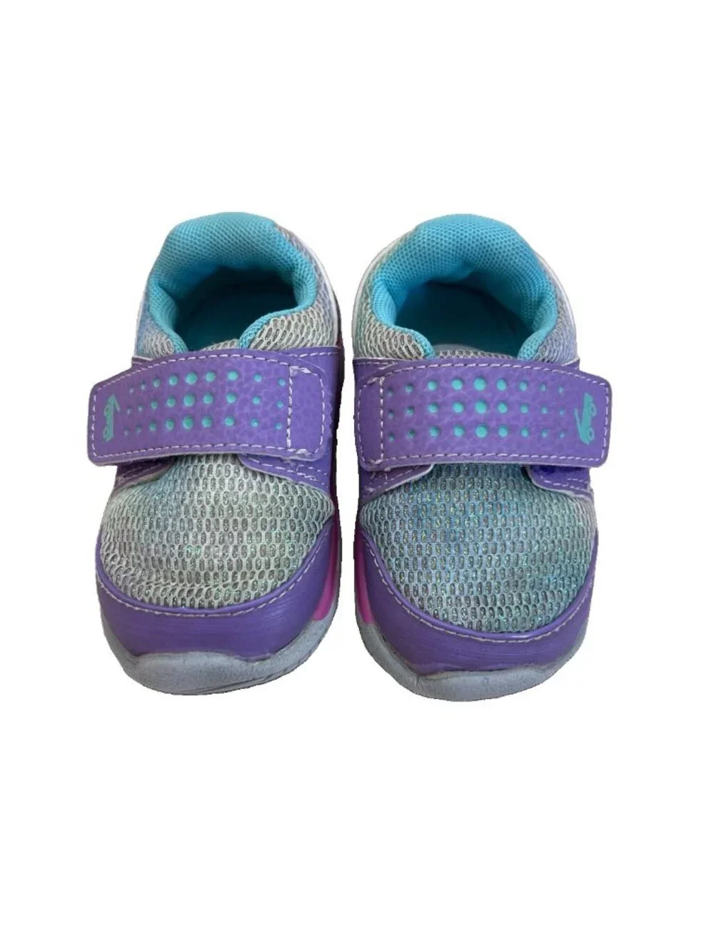 See Kai Run Ryder II FlexiRun Toddler Size 4 Purple Teal Mesh Washable Sneakers